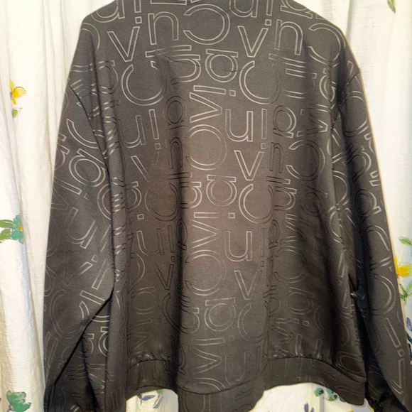 Calvin Klein Woman’s All Over Logo Black Jacket - Picture 2 of 7